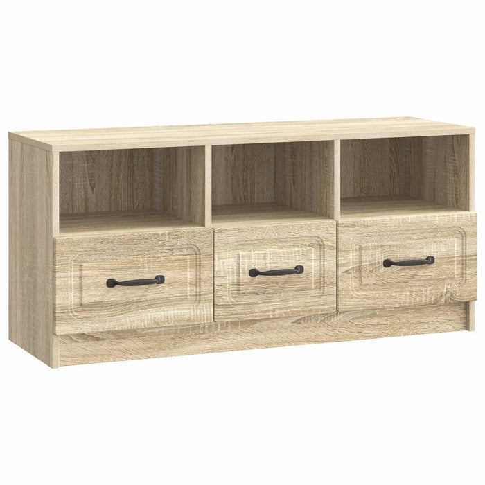 Cabinet TV Stejar Sonoma 102 x 34,5 x 47 cm Lemn prelucrat - WALTI WALTI