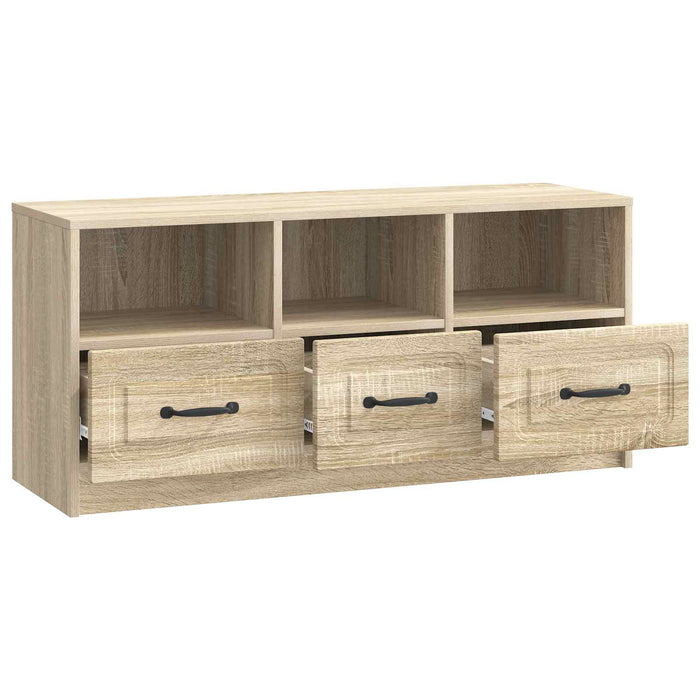 Cabinet TV Stejar Sonoma 102 x 34,5 x 47 cm Lemn prelucrat - WALTI WALTI
