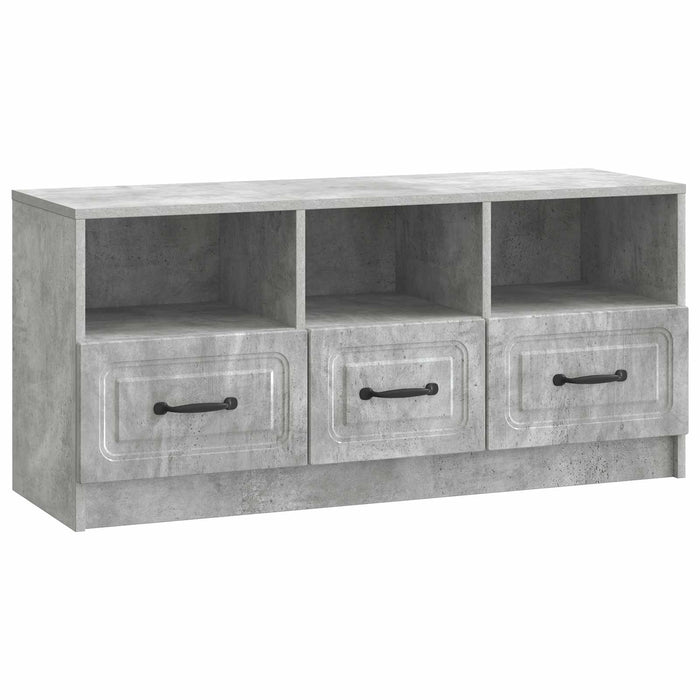 Cabinet TV Gri Beton 102 x 34,5 x 47 cm Lemn prelucrat - WALTI WALTI