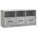 Cabinet TV Gri Beton 102 x 34,5 x 47 cm Lemn prelucrat - WALTI WALTI