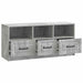 Cabinet TV Gri Beton 102 x 34,5 x 47 cm Lemn prelucrat - WALTI WALTI