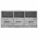 Cabinet TV Gri Beton 102 x 34,5 x 47 cm Lemn prelucrat - WALTI WALTI