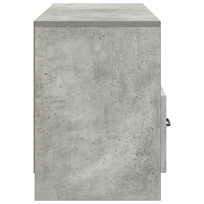 Cabinet TV Gri Beton 102 x 34,5 x 47 cm Lemn prelucrat - WALTI WALTI