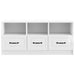 Cabinet TV Alb foarte lucios 102 x 34,5 x 47 cm Lemn prelucrat - WALTI WALTI