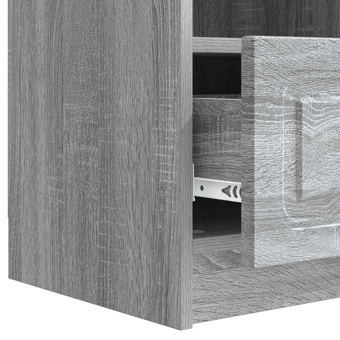 Cabinet TV Sonoma gri 102 x 34,5 x 47 cm Lemn prelucrat - WALTI WALTI