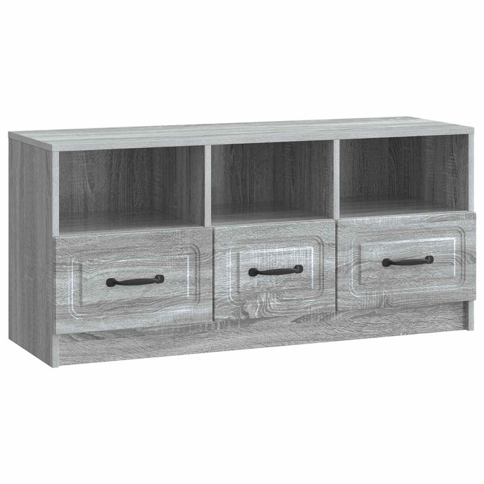 Cabinet TV Sonoma gri 102 x 34,5 x 47 cm Lemn prelucrat - WALTI WALTI
