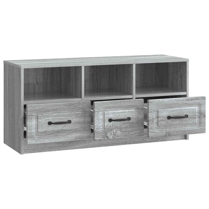 Cabinet TV Sonoma gri 102 x 34,5 x 47 cm Lemn prelucrat - WALTI WALTI