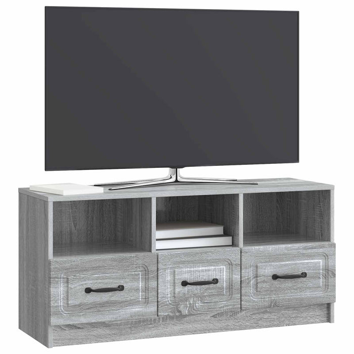 Cabinet TV Sonoma gri 102 x 34,5 x 47 cm Lemn prelucrat - WALTI WALTI