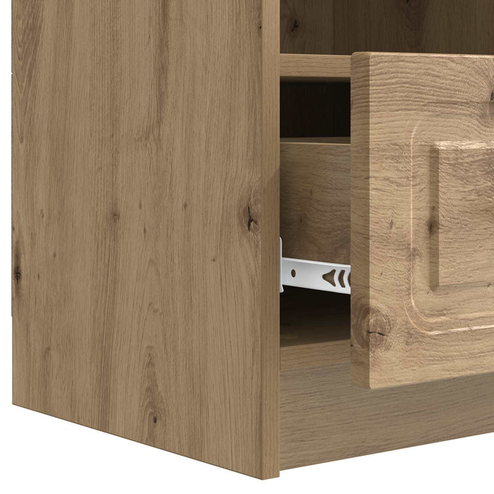 Cabinet TV Stejar Artizanal 102 x 34,5 x 47 cm Lemn prelucrat - WALTI WALTI