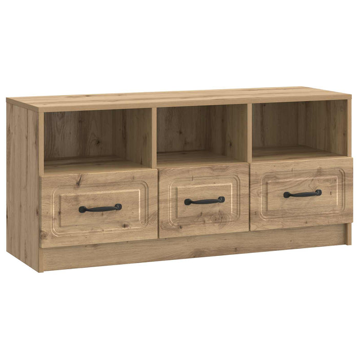 Cabinet TV Stejar Artizanal 102 x 34,5 x 47 cm Lemn prelucrat - WALTI WALTI