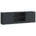 Cabinet TV Negru 150 x 31 x 47 cm Lemn prelucrat - WALTI WALTI