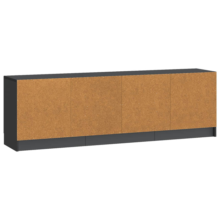 Cabinet TV Negru 150 x 31 x 47 cm Lemn prelucrat - WALTI WALTI
