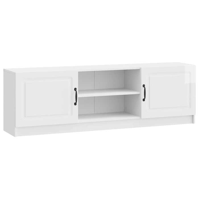 Cabinet TV Alb foarte lucios 150 x 31 x 47 cm Lemn prelucrat - WALTI WALTI