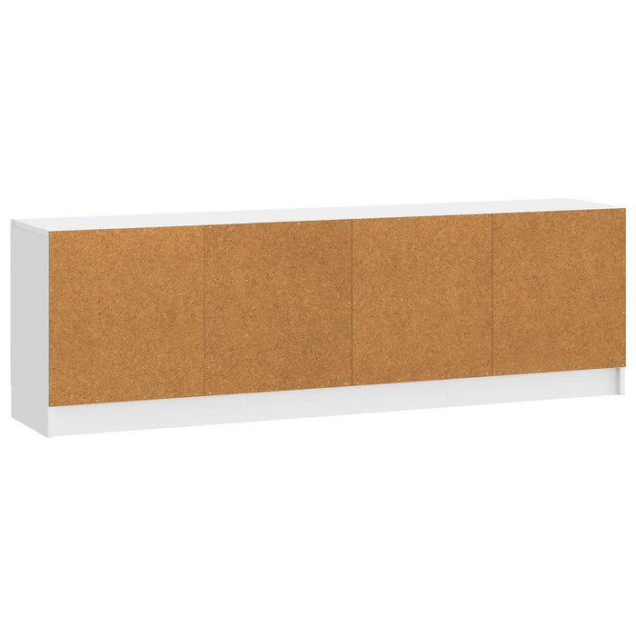 Cabinet TV Alb foarte lucios 150 x 31 x 47 cm Lemn prelucrat - WALTI WALTI