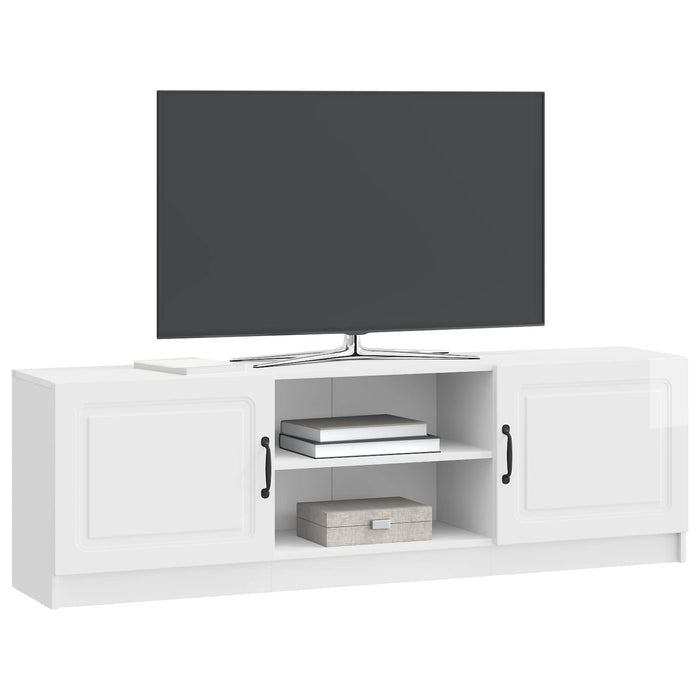 Cabinet TV Alb foarte lucios 150 x 31 x 47 cm Lemn prelucrat - WALTI WALTI