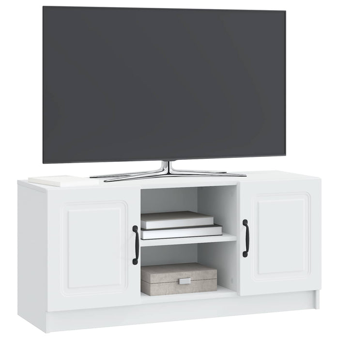 Cabinet TV Alb 102 x 34,5 x 47 cm Lemn prelucrat - WALTI WALTI