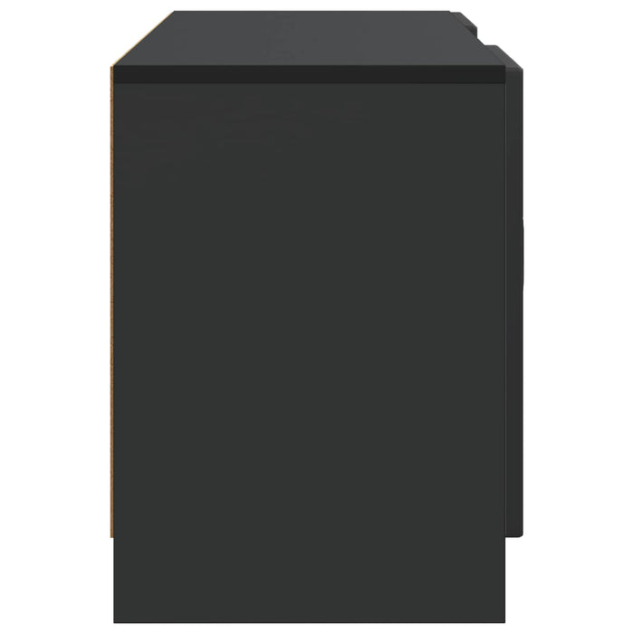 Cabinet TV Negru 102 x 34,5 x 47 cm Lemn prelucrat - WALTI WALTI