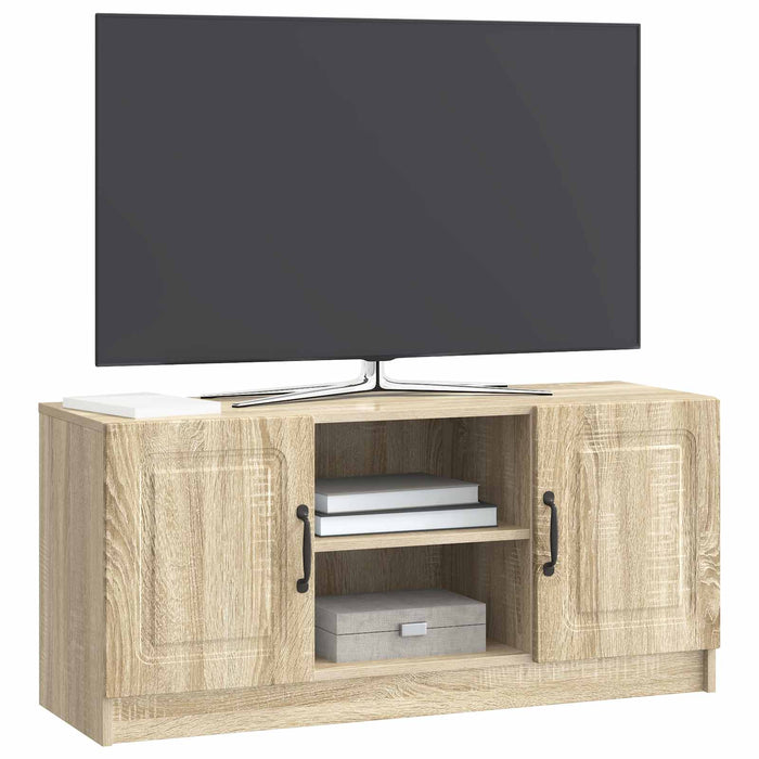 Cabinet TV Stejar Sonoma 102 x 34,5 x 47 cm Lemn prelucrat - WALTI WALTI
