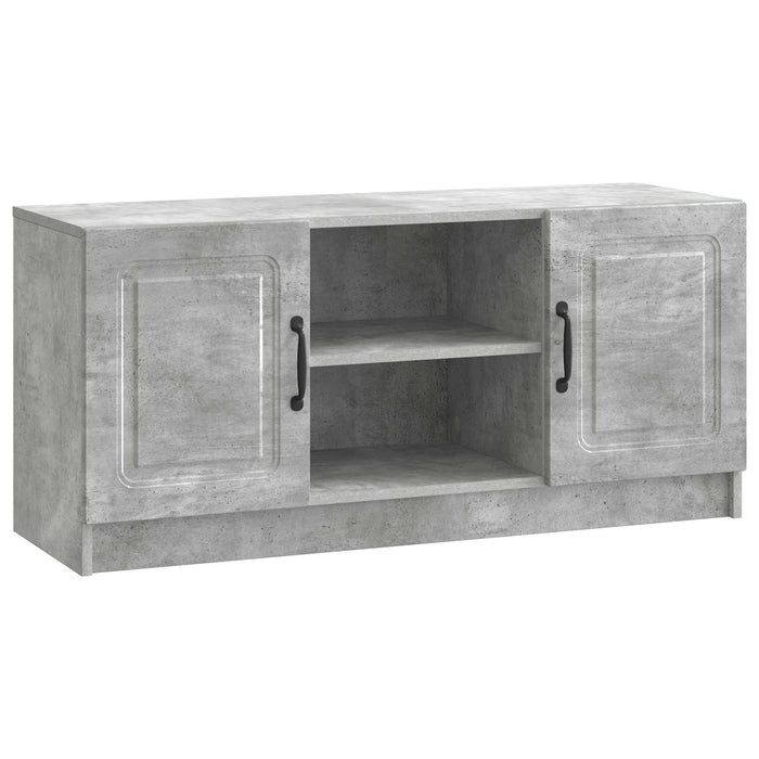 Cabinet TV Gri Beton 102 x 34,5 x 47 cm Lemn prelucrat - WALTI WALTI