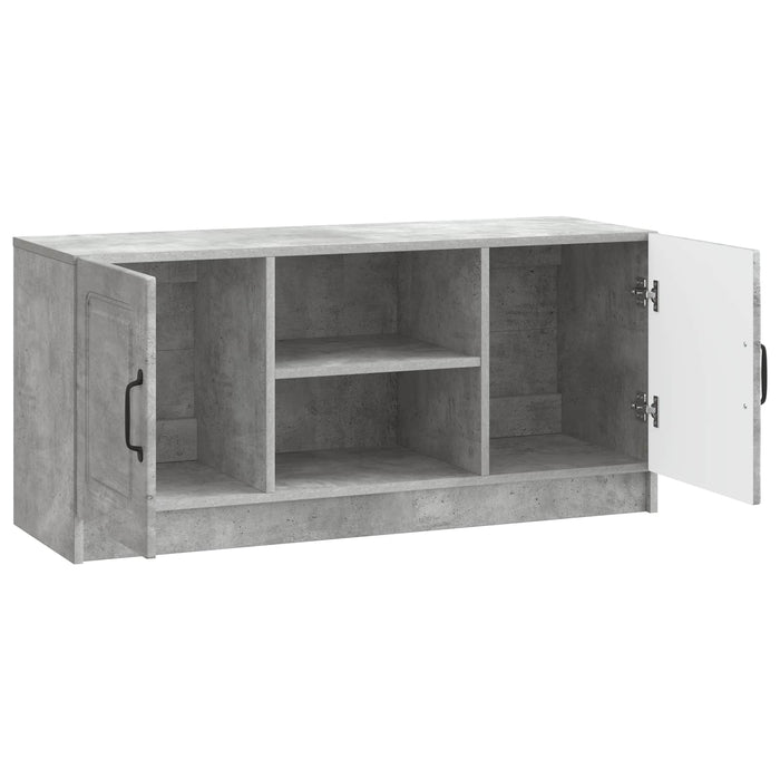 Cabinet TV Gri Beton 102 x 34,5 x 47 cm Lemn prelucrat - WALTI WALTI