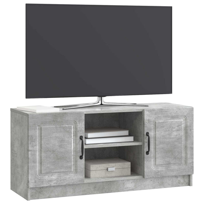 Cabinet TV Gri Beton 102 x 34,5 x 47 cm Lemn prelucrat - WALTI WALTI