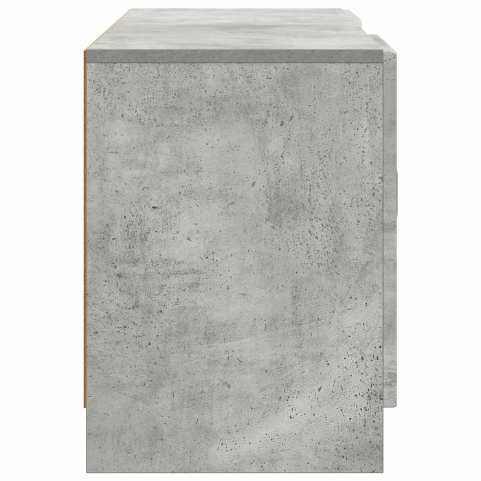 Cabinet TV Gri Beton 102 x 34,5 x 47 cm Lemn prelucrat - WALTI WALTI