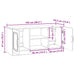 Cabinet TV Alb foarte lucios 102 x 34,5 x 47 cm Lemn prelucrat - WALTI WALTI