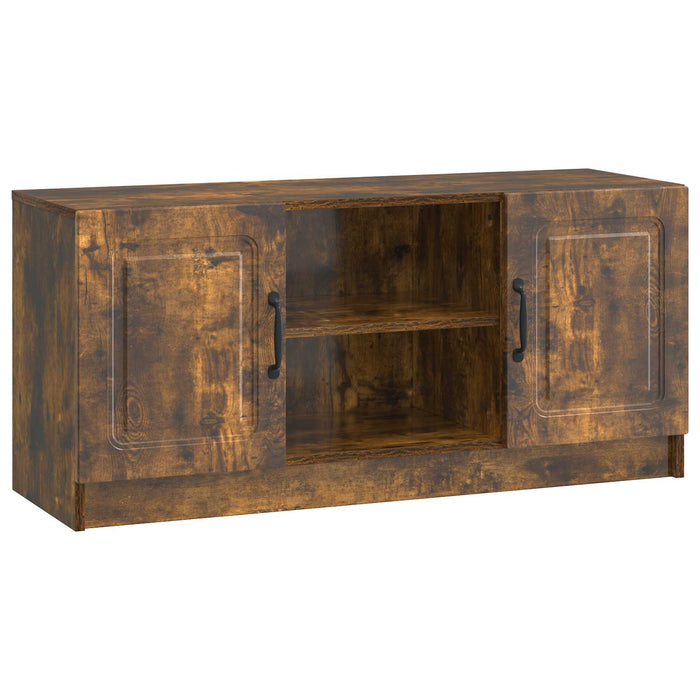 Cabinet TV Stejar fumuriu 102 x 34,5 x 47 cm Lemn prelucrat - WALTI WALTI
