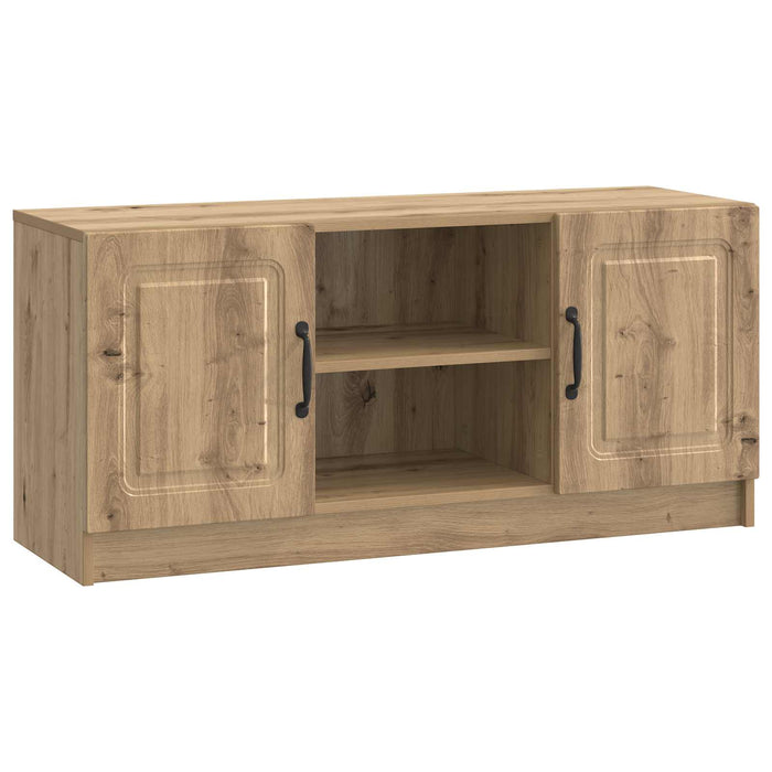 Cabinet TV Stejar Artizanal 102 x 34,5 x 47 cm Lemn prelucrat - WALTI WALTI