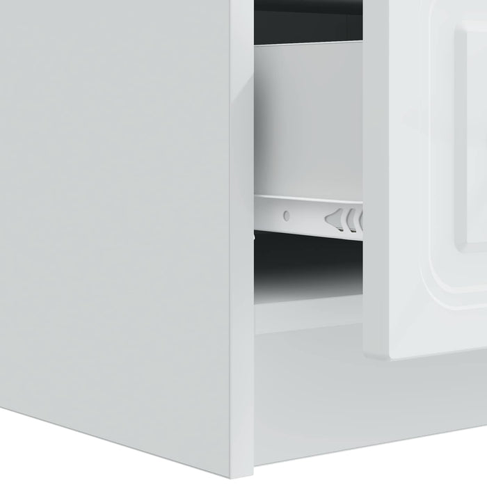 Cabinet TV cu sertar Alb 147 x 34,5 x 27 cm Lemn prelucrat - WALTI WALTI
