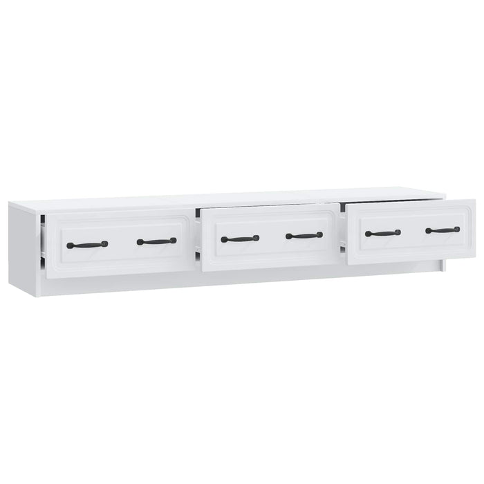 Cabinet TV cu sertar Alb 147 x 34,5 x 27 cm Lemn prelucrat - WALTI WALTI