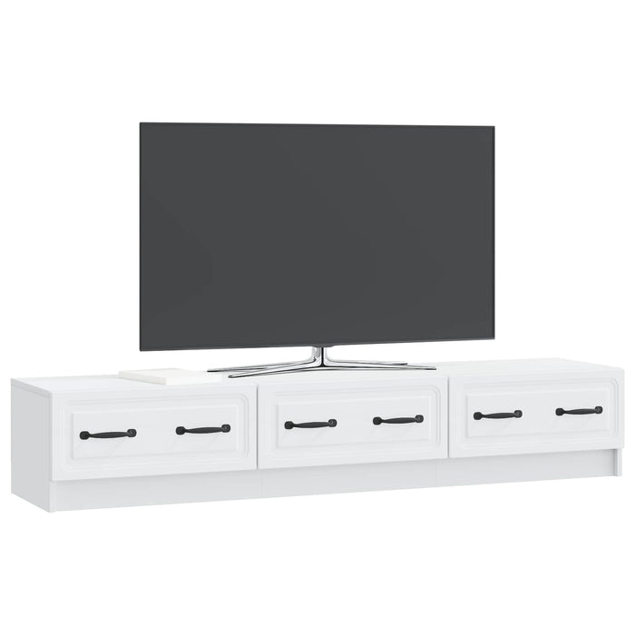 Cabinet TV cu sertar Alb 147 x 34,5 x 27 cm Lemn prelucrat - WALTI WALTI
