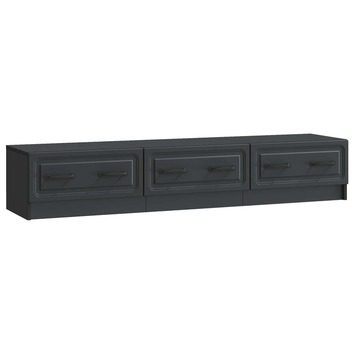 Cabinet TV cu sertar Negru 147 x 34,5 x 27 cm Lemn prelucrat - WALTI WALTI