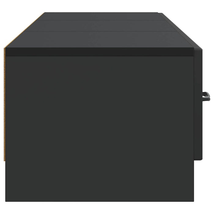 Cabinet TV cu sertar Negru 147 x 34,5 x 27 cm Lemn prelucrat - WALTI WALTI