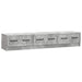 Cabinet TV Gri Beton 147 x 34,5 x 27 cm Lemn prelucrat - WALTI WALTI