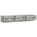 Cabinet TV Gri Beton 147 x 34,5 x 27 cm Lemn prelucrat - WALTI WALTI