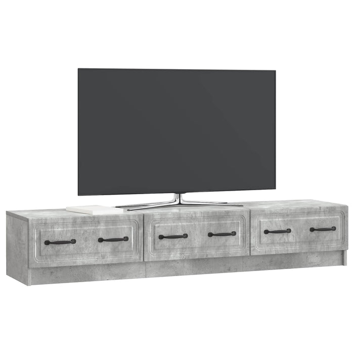 Cabinet TV Gri Beton 147 x 34,5 x 27 cm Lemn prelucrat - WALTI WALTI