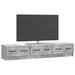 Cabinet TV Gri Beton 147 x 34,5 x 27 cm Lemn prelucrat - WALTI WALTI