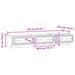 Cabinet TV Gri Beton 147 x 34,5 x 27 cm Lemn prelucrat - WALTI WALTI