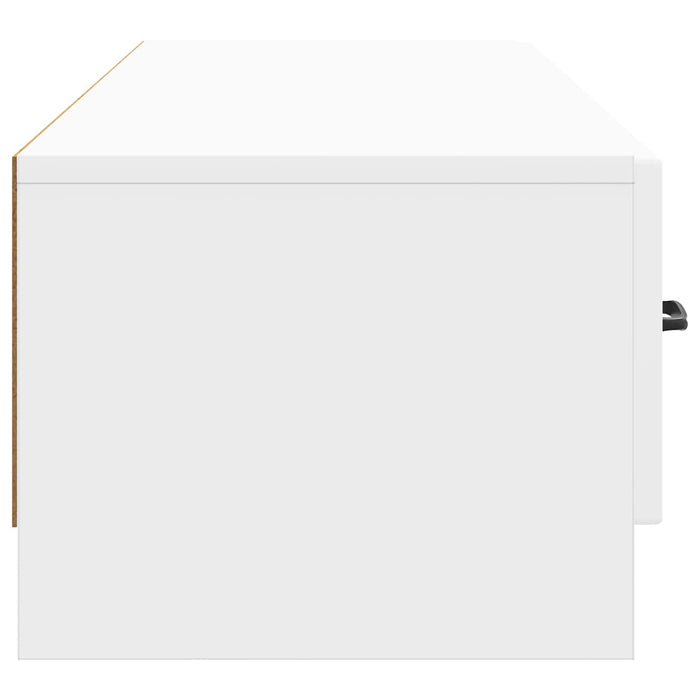 Cabinet TV Alb foarte lucios 147 x 34,5 x 27 cm Lemn prelucrat - WALTI WALTI