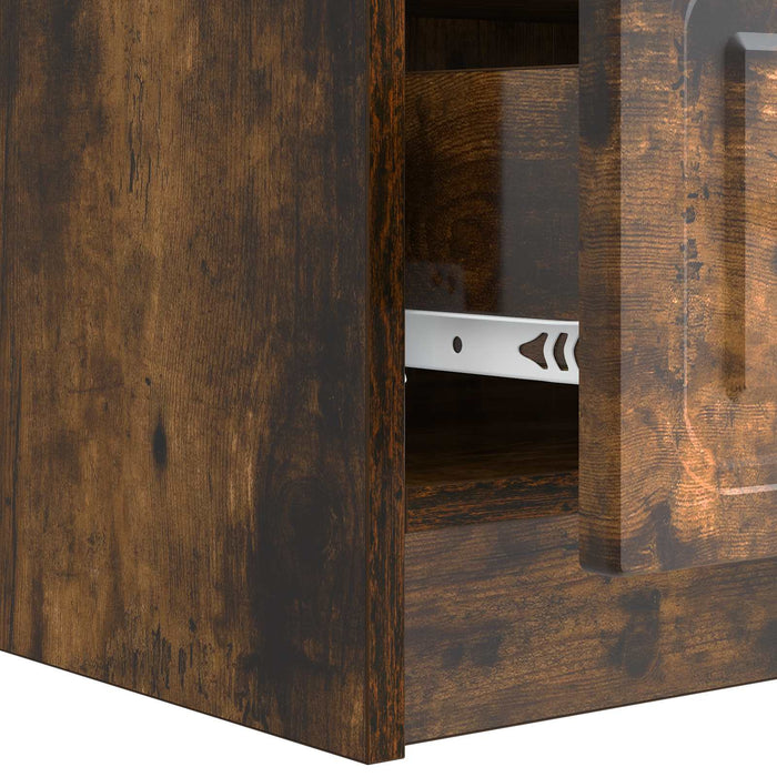 Cabinet TV Stejar fumuriu 147 x 34,5 x 27 cm Lemn prelucrat - WALTI WALTI