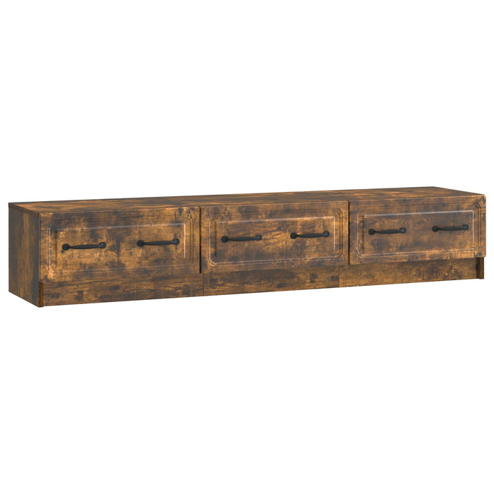 Cabinet TV Stejar fumuriu 147 x 34,5 x 27 cm Lemn prelucrat - WALTI WALTI