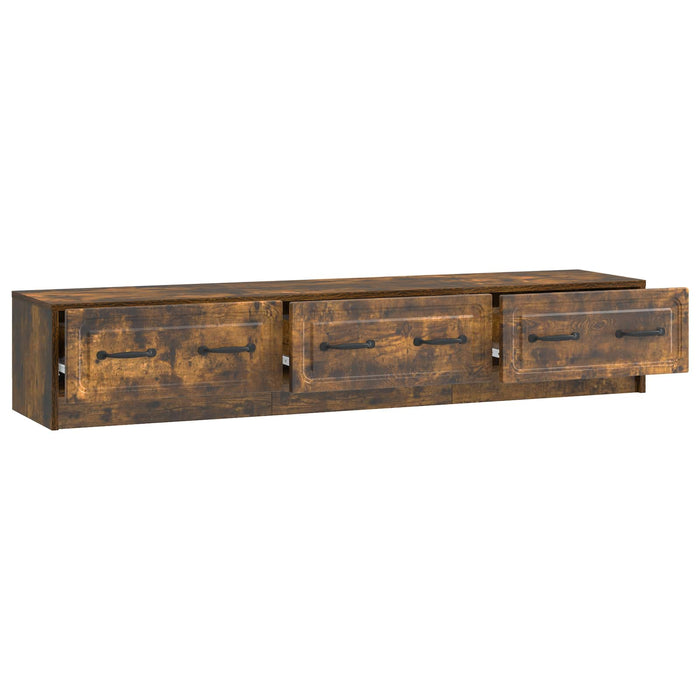 Cabinet TV Stejar fumuriu 147 x 34,5 x 27 cm Lemn prelucrat - WALTI WALTI