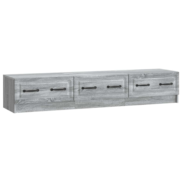 Cabinet TV Sonoma gri 147 x 34,5 x 27 cm Lemn prelucrat - WALTI WALTI