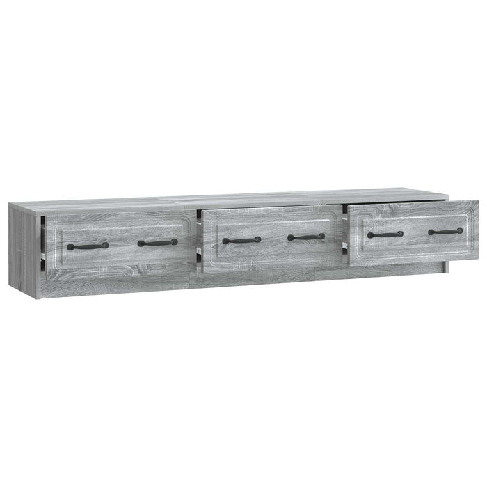 Cabinet TV Sonoma gri 147 x 34,5 x 27 cm Lemn prelucrat - WALTI WALTI