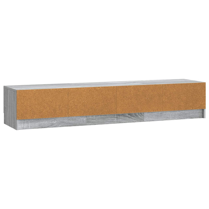 Cabinet TV Sonoma gri 147 x 34,5 x 27 cm Lemn prelucrat - WALTI WALTI