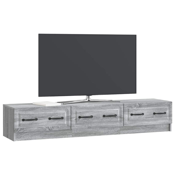 Cabinet TV Sonoma gri 147 x 34,5 x 27 cm Lemn prelucrat - WALTI WALTI