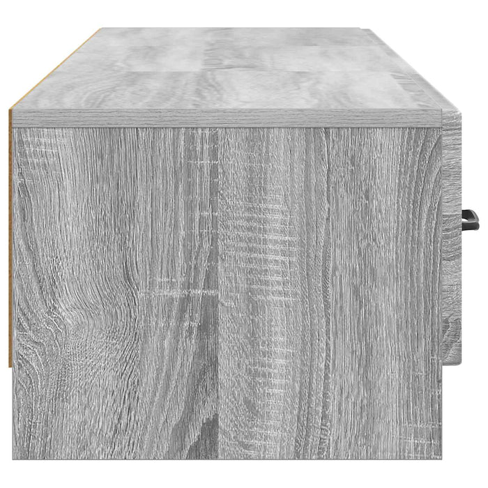 Cabinet TV Sonoma gri 147 x 34,5 x 27 cm Lemn prelucrat - WALTI WALTI
