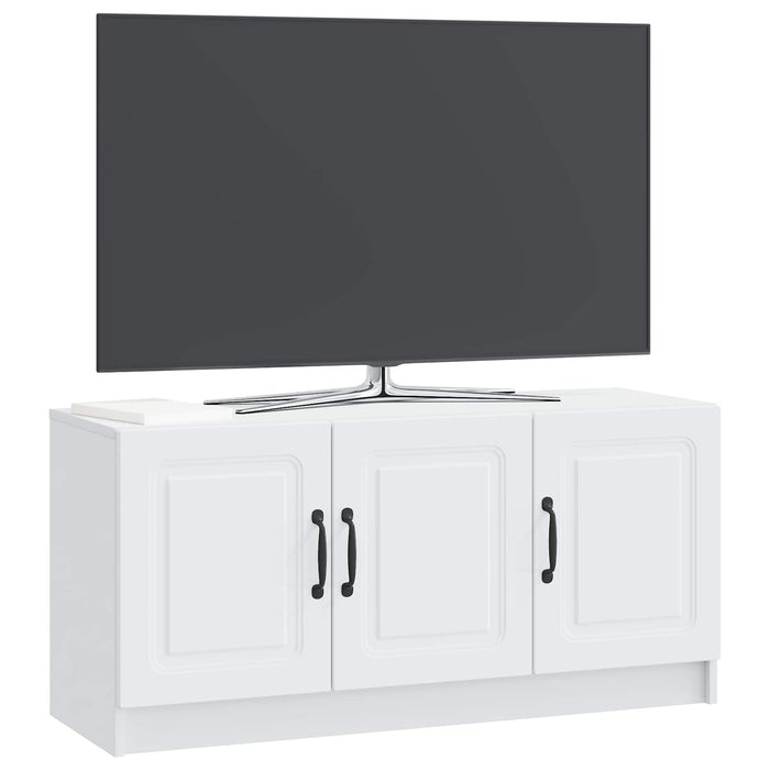 Cabinet TV Alb 99 x 34,5 x 47 cm Lemn prelucrat - WALTI WALTI