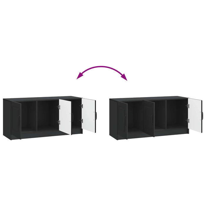 Cabinet TV Negru 99 x 34,5 x 47 cm Lemn prelucrat - WALTI WALTI